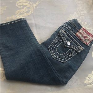 True religion women’s cropped jeans
